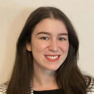 Head Shot of Ariana Deegan, caucasian woman with long dark hair